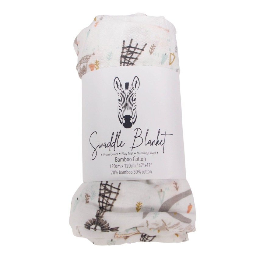 Muslin Swaddle Blankets Zebra Babies | Swaddle Blankets Bamboo Cotton Windmills And Teepees