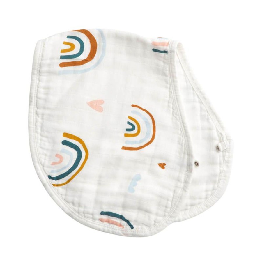 Burp Cloths & Dribble Bibs Zebra Babies | Burp Cloth Bib Organic Bamboo Cotton Boho Rainbows