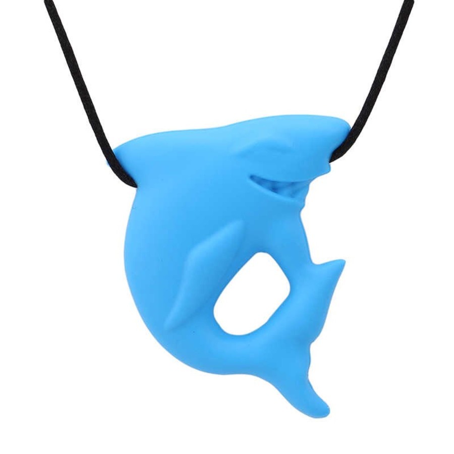 Silicone Jewellery Zebra Babies | Shark Pendant Silicone Sensory Necklace