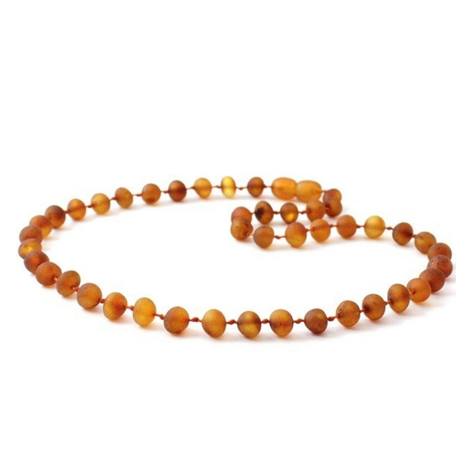 Baltic Amber Necklaces & Amber Bracelets Zebra Babies | Amber Necklace Cognac Raw | Baby 32Cm