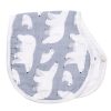 Burp Cloths & Dribble Bibs Zebra Babies | Burp Cloth Bib Organic Bamboo Cotton Polar Bears