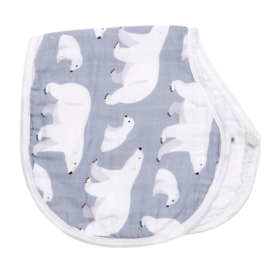 Burp Cloths & Dribble Bibs Zebra Babies | Burp Cloth Bib Organic Bamboo Cotton Polar Bears