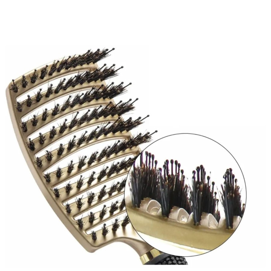 Sensory Stuff Zebra Babies | Tangle Free Hairbrush Gold