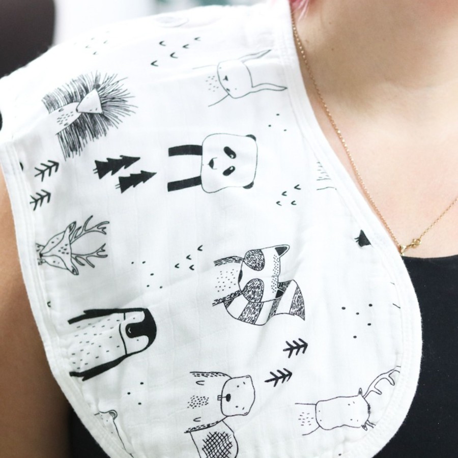 Burp Cloths & Dribble Bibs Zebra Babies | Burp Cloth Bib Organic Bamboo Cotton Hummingbird