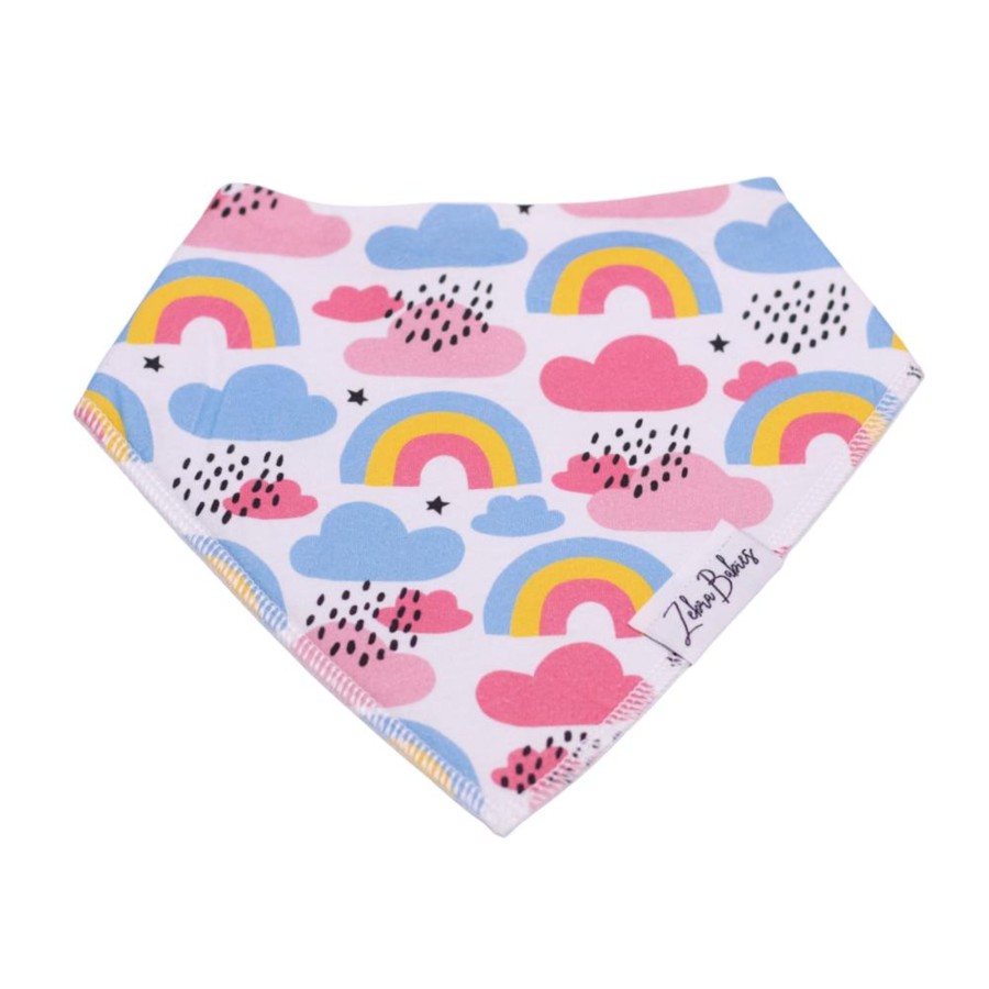 Burp Cloths & Dribble Bibs Zebra Babies | Dribble Bib Bandana Bib Rainbow Cloud