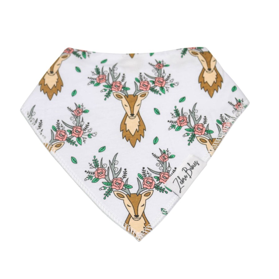 Burp Cloths & Dribble Bibs Zebra Babies | Dribble Bib Bandana Bib Deer Floral