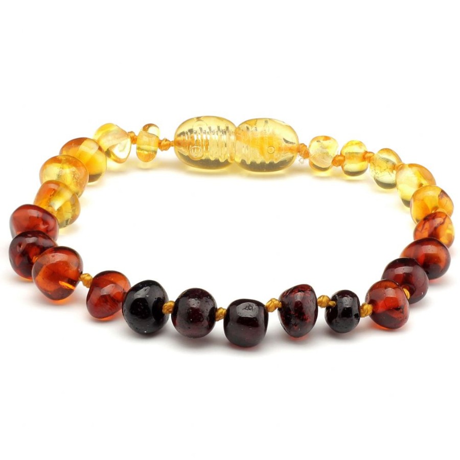 Baltic Amber Necklaces & Amber Bracelets Zebra Babies | Amber Bracelet Rainbow | Baby 14Cm