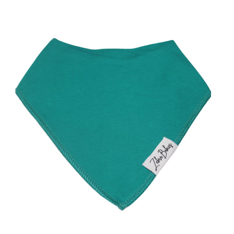 Burp Cloths & Dribble Bibs Zebra Babies | Dribble Bib Bandana Bib Solid Teal