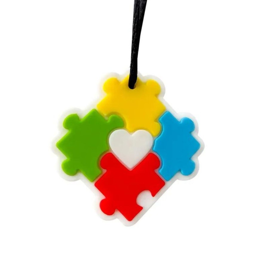 Sensory Stuff Zebra Babies | Puzzle Pendant Silicone Sensory Necklace