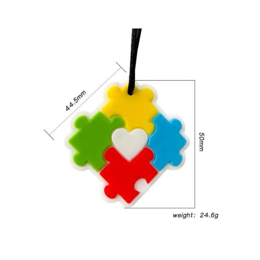 Sensory Stuff Zebra Babies | Puzzle Pendant Silicone Sensory Necklace