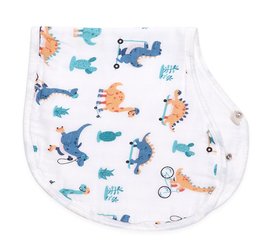 Burp Cloths & Dribble Bibs Zebra Babies | Burp Cloth Bib Organic Bamboo Cotton Dinosaurs