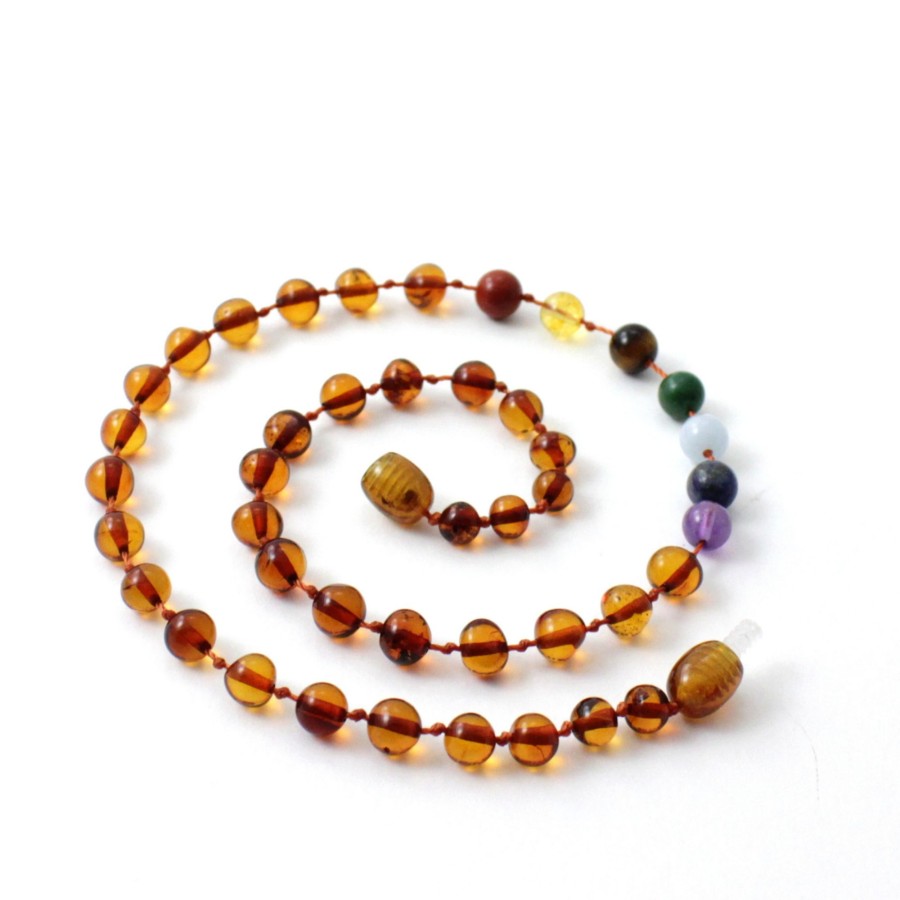 Baltic Amber Necklaces & Amber Bracelets Zebra Babies | Amber Necklace Cognac Chakra | Baby 36Cm