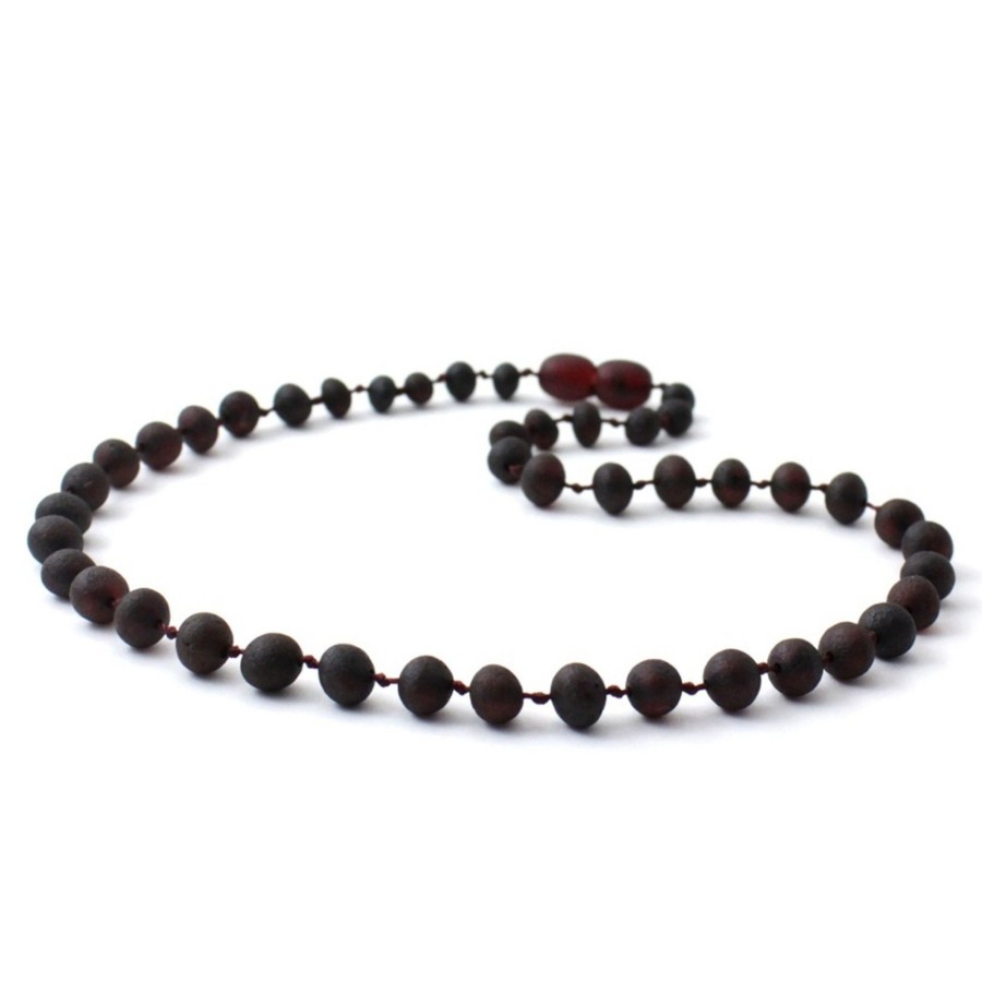 Baltic Amber Necklaces & Amber Bracelets Zebra Babies | Amber Necklace Cherry Raw | Baby 32Cm