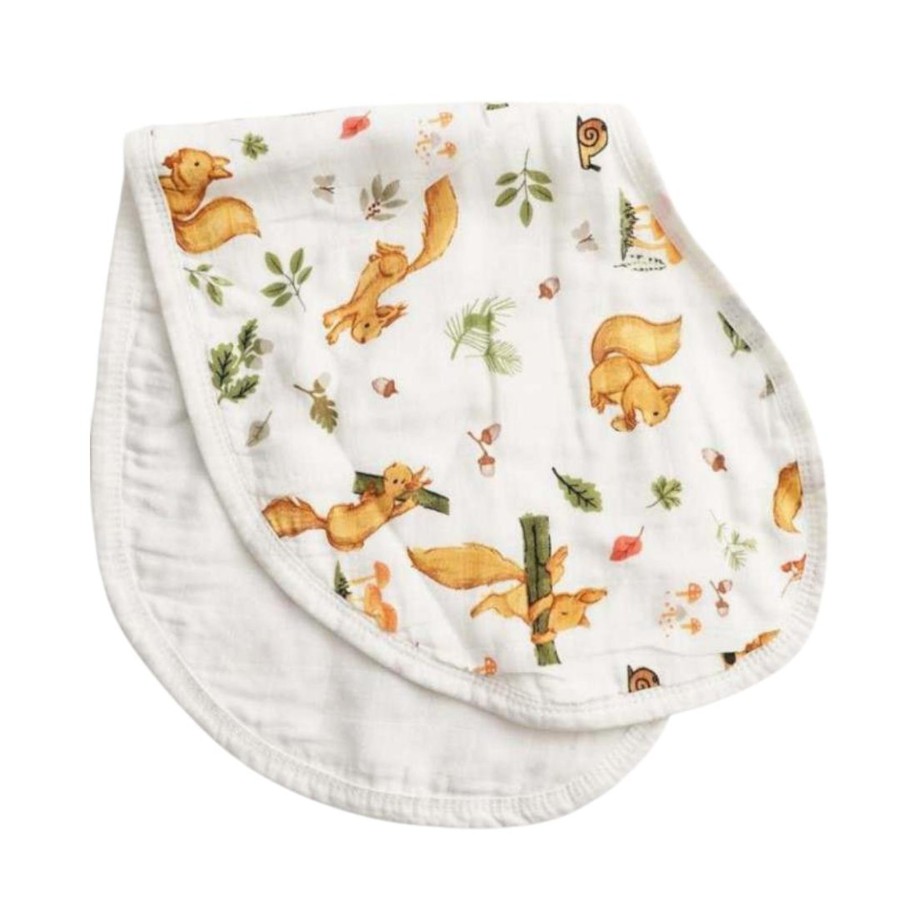 Burp Cloths & Dribble Bibs Zebra Babies | Burp Cloth Bib Organic Bamboo Cotton Autumn Acorn