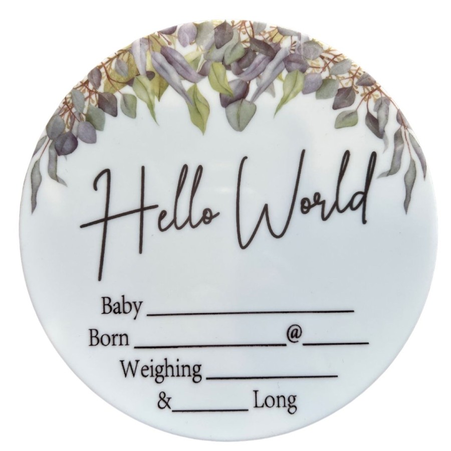 Birth Announcements Plaques & Milestone Disc Zebra Babies | Birth Announcement Plaques Blue Wattle