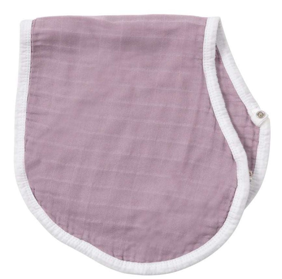 Burp Cloths & Dribble Bibs Zebra Babies | Burp Cloth Bib Organic Bamboo Cotton Mauve