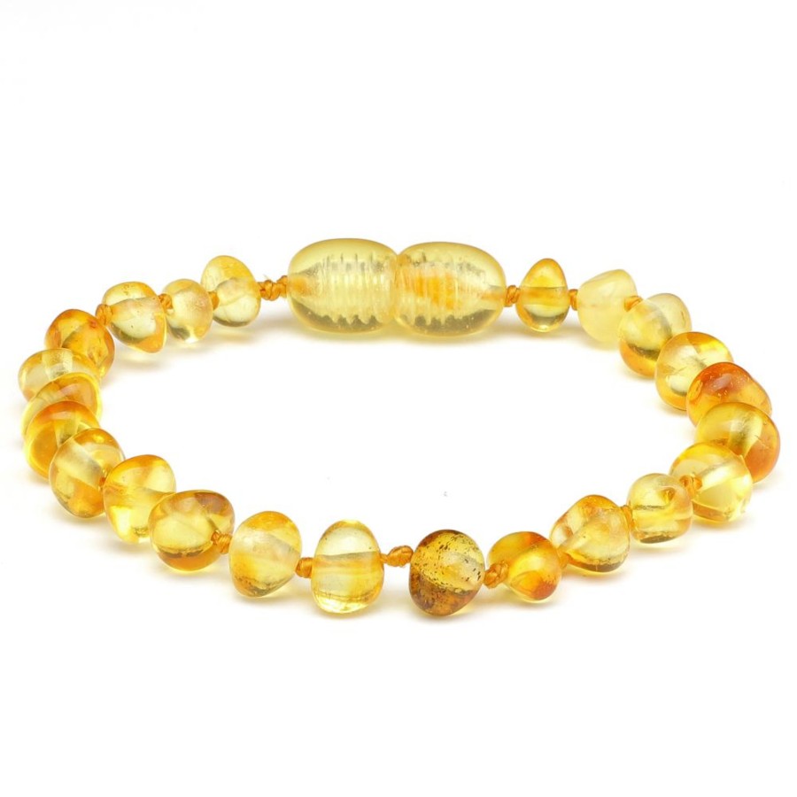 Baltic Amber Necklaces & Amber Bracelets Zebra Babies | Amber Bracelet Lemon | Baby 14Cm