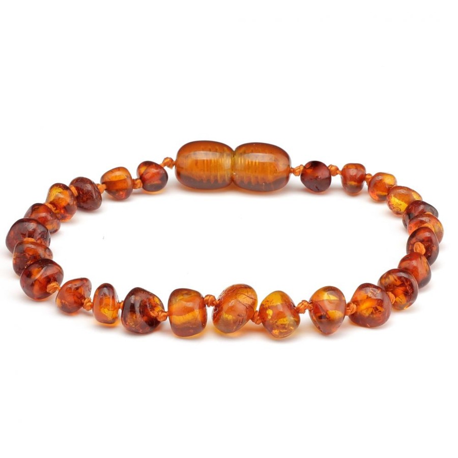 Baltic Amber Necklaces & Amber Bracelets Zebra Babies | Amber Bracelet Cognac | Baby 14Cm