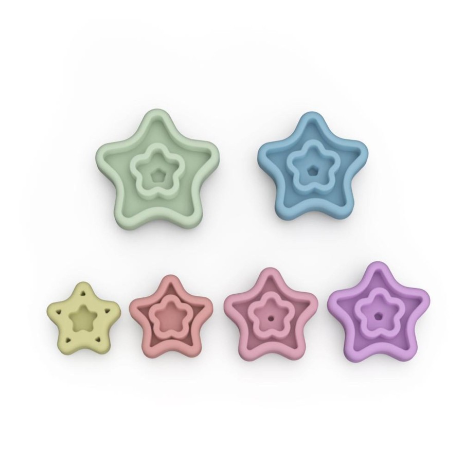 Toys Teething & Play Toys Zebra Babies | Silicone Stacking Tower Star Pastel