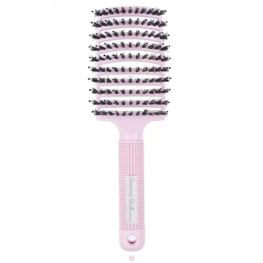 Sensory Stuff Zebra Babies | Tangle Free Hairbrush Baby Pink