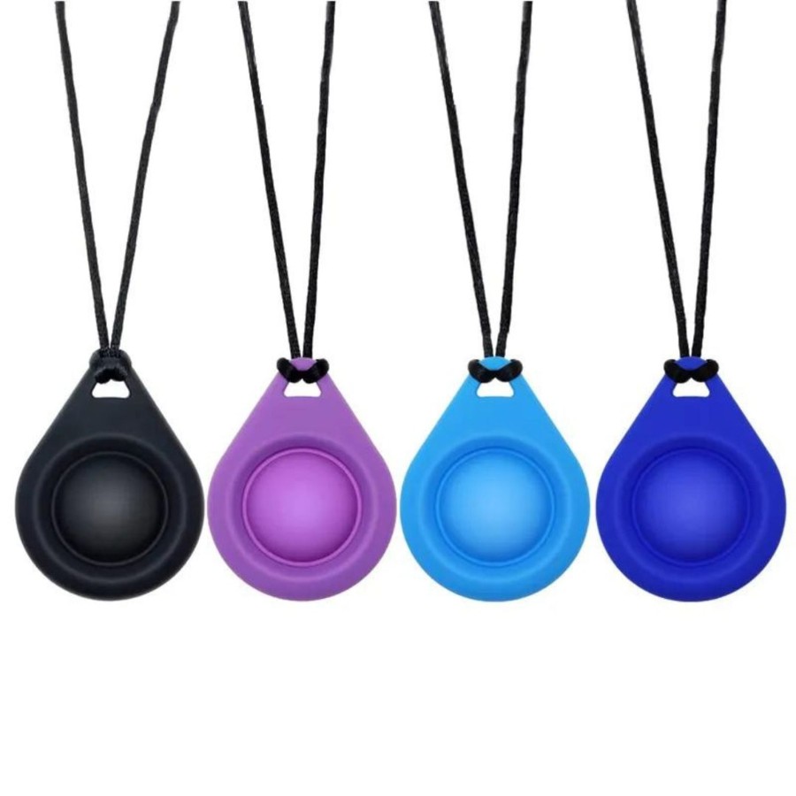 Sensory Stuff Zebra Babies | Pop It Pendant Silicone Sensory Necklace