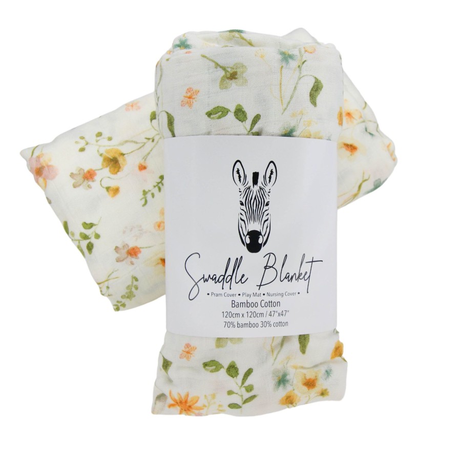 Muslin Swaddle Blankets Zebra Babies | Swaddle Blankets Bamboo Cotton Wild Flowers