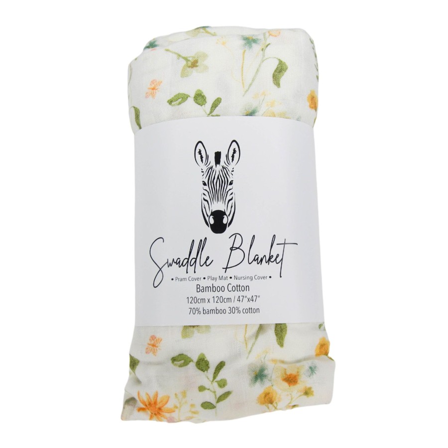 Muslin Swaddle Blankets Zebra Babies | Swaddle Blankets Bamboo Cotton Wild Flowers