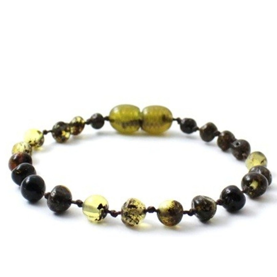 Baltic Amber Necklaces & Amber Bracelets Zebra Babies | Amber Bracelet Green | Baby 14Cm