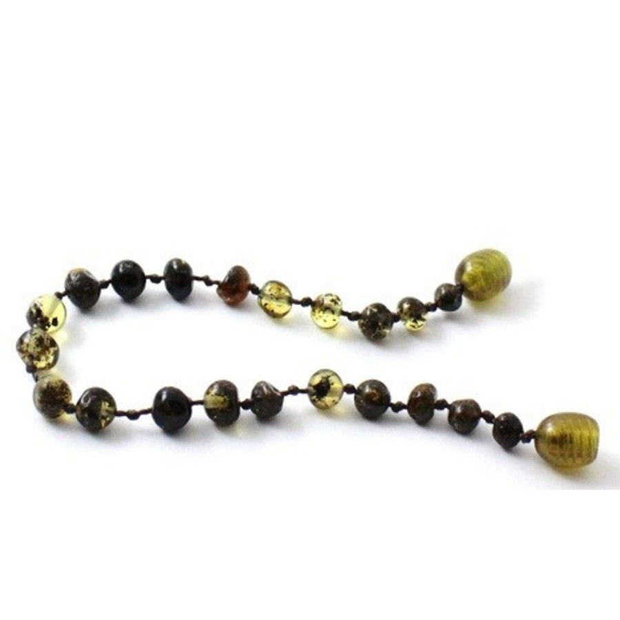 Baltic Amber Necklaces & Amber Bracelets Zebra Babies | Amber Bracelet Green | Baby 14Cm