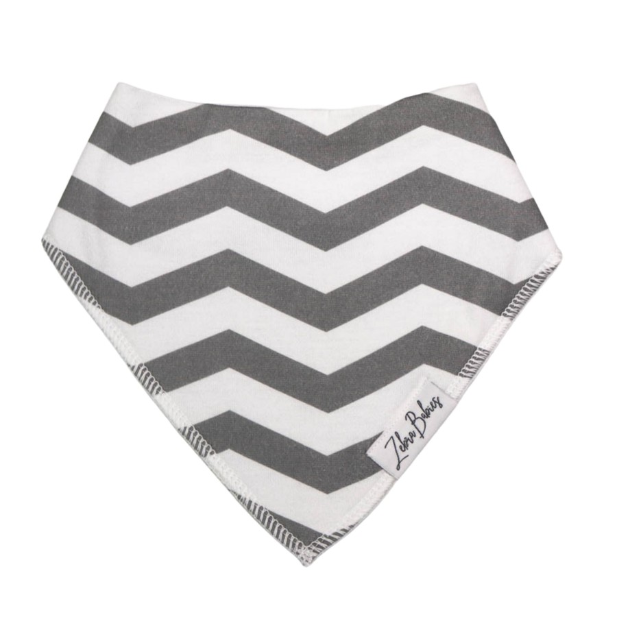 Burp Cloths & Dribble Bibs Zebra Babies | Dribble Bib Bandana Bib Chevron Grey