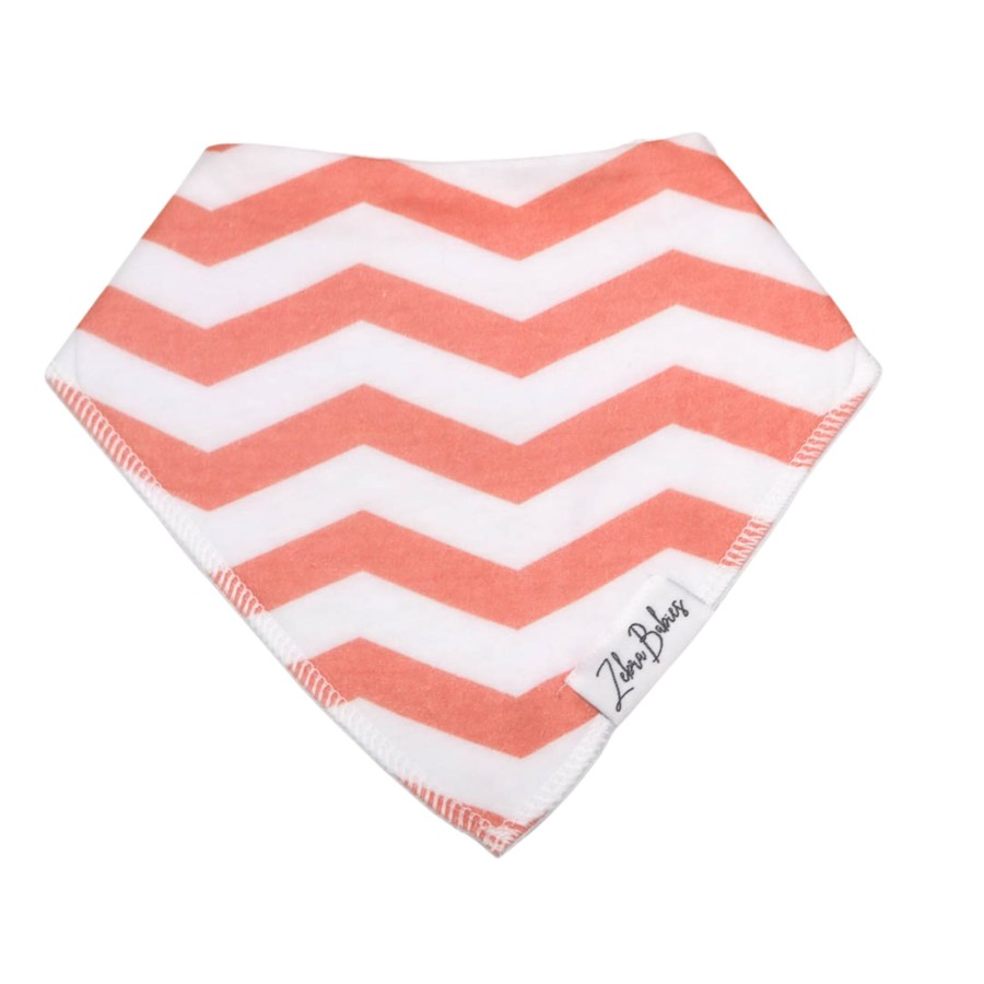 Burp Cloths & Dribble Bibs Zebra Babies | Dribble Bib Bandana Bib Chevron Peachy